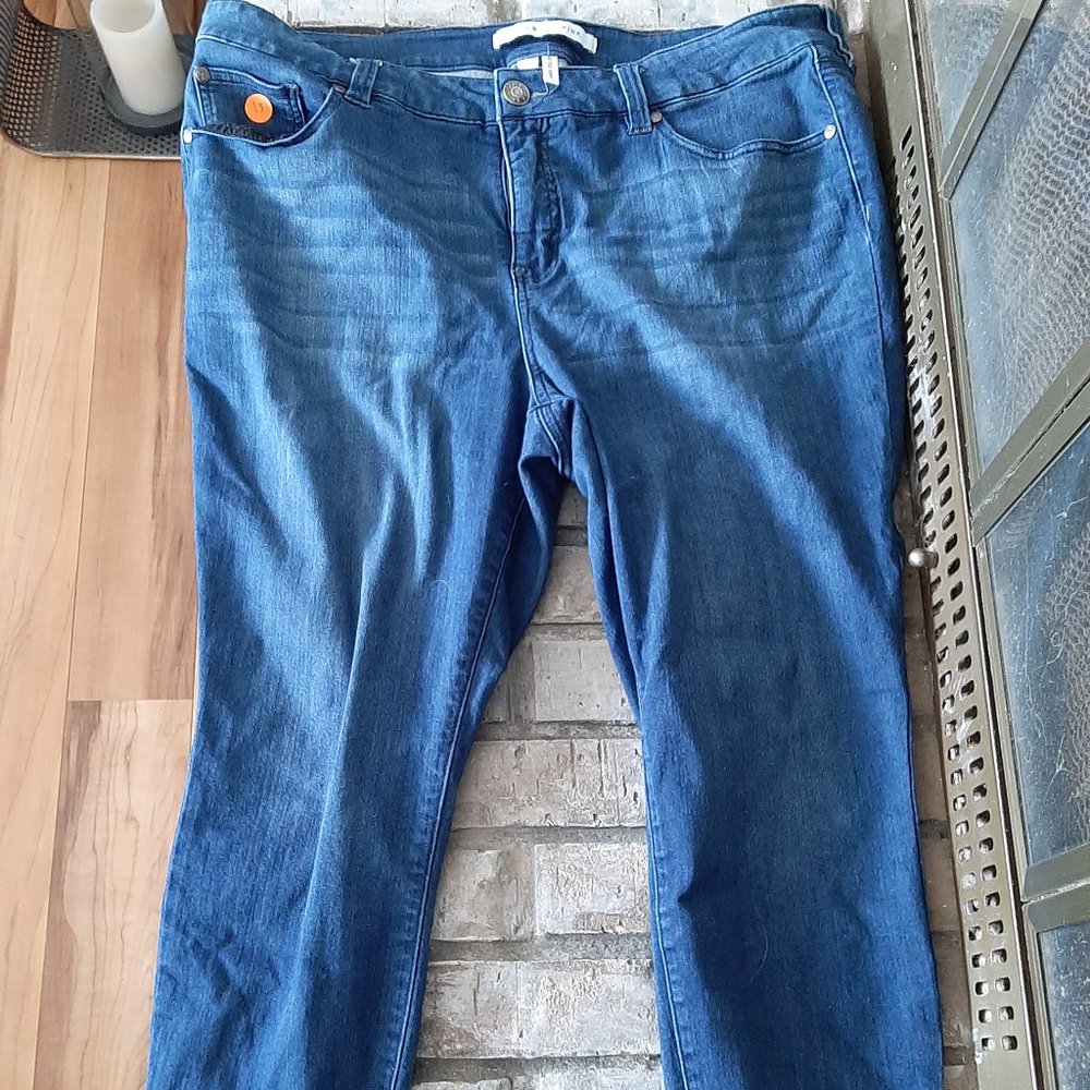 Dark Wash Skinny Jeans - Celebrity Pink